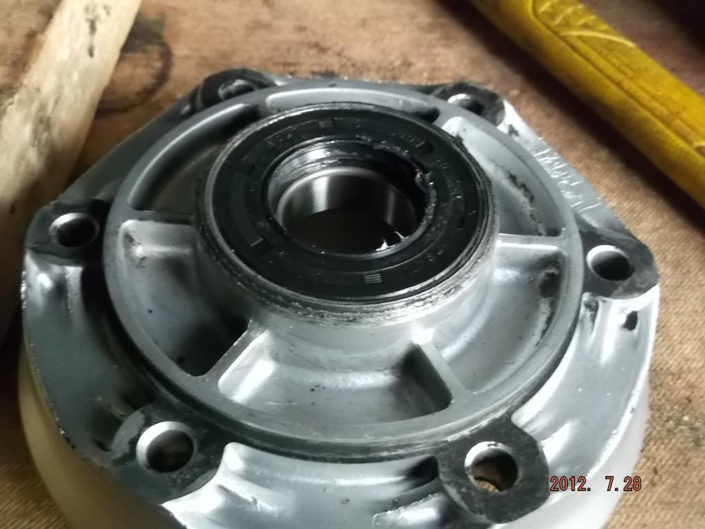 How to Replace rear wheel bearings (including sprocket carrier and seals)